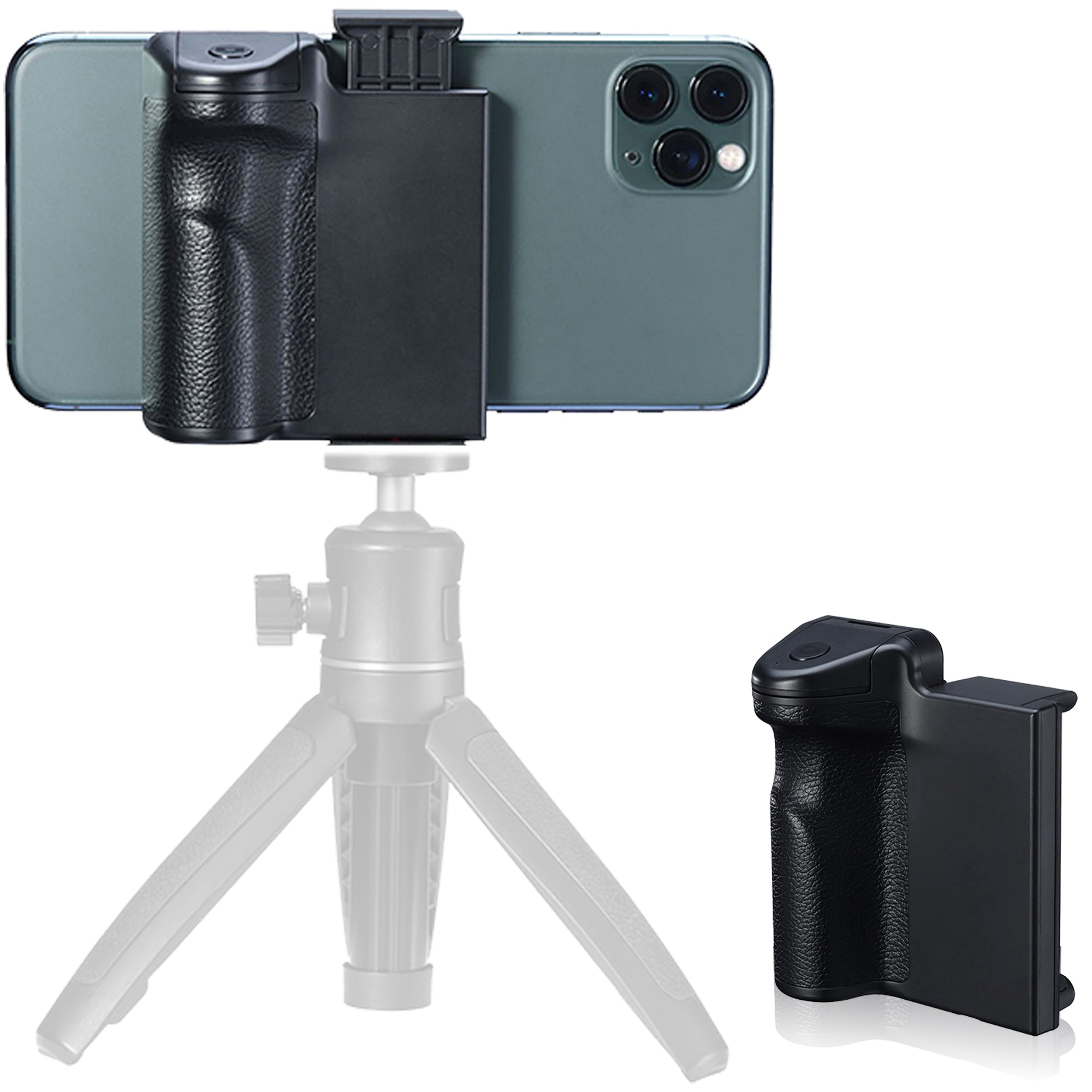 iOgrapher Grip for Smartphones | Removable Bluetooth Shutter Release & Tripod Mount