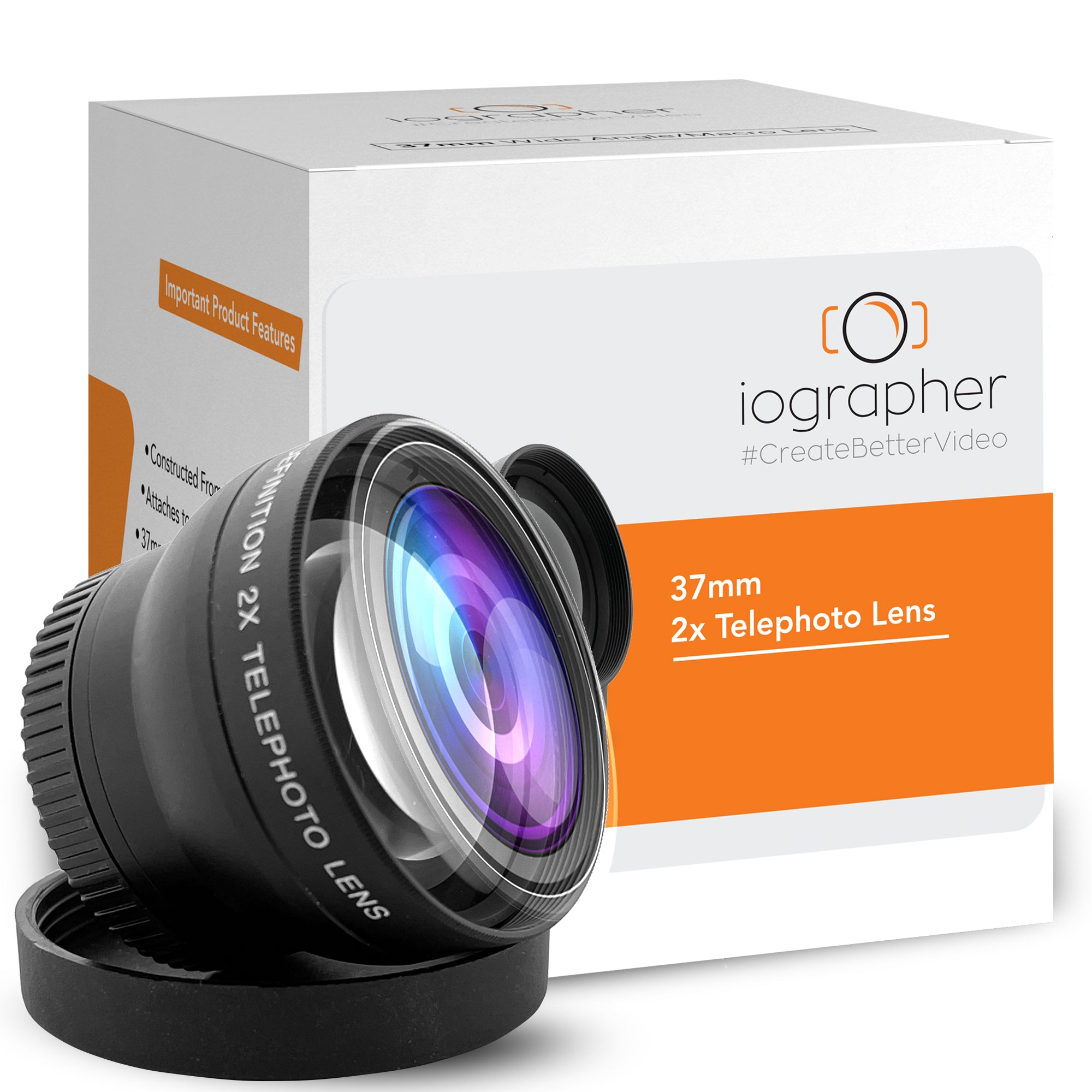 2X Telephoto Lens 37mm iOgrapher