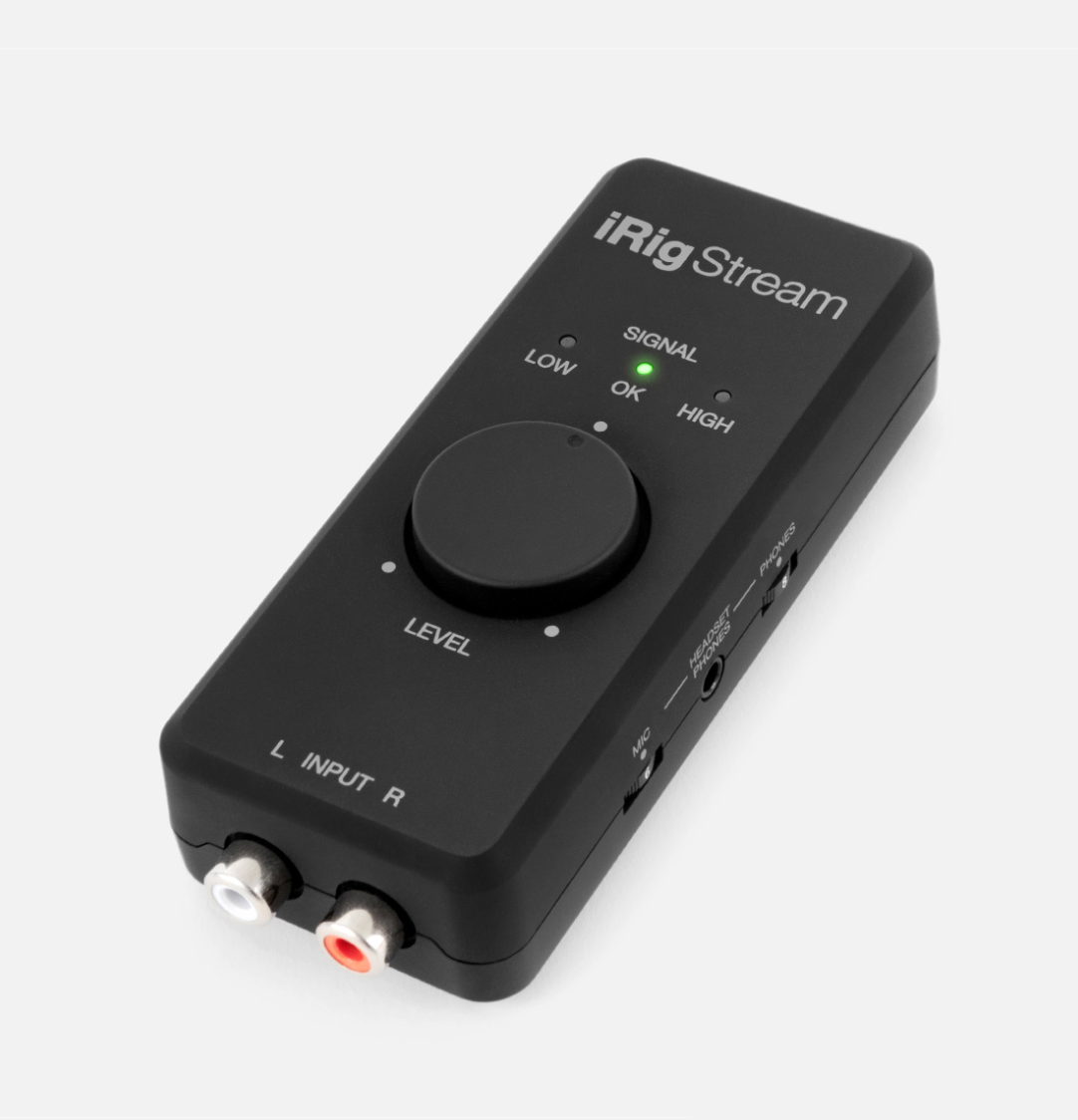 IK Multimedia iRig Stream 2-Channel Audio Interface for iPhone, iPad,  Android and Mac/PC