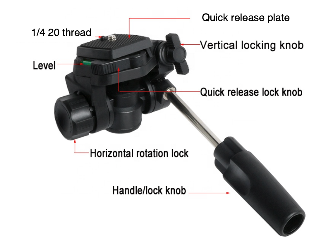 iOgrapher 3 Way Rotating Pan Tilt Head