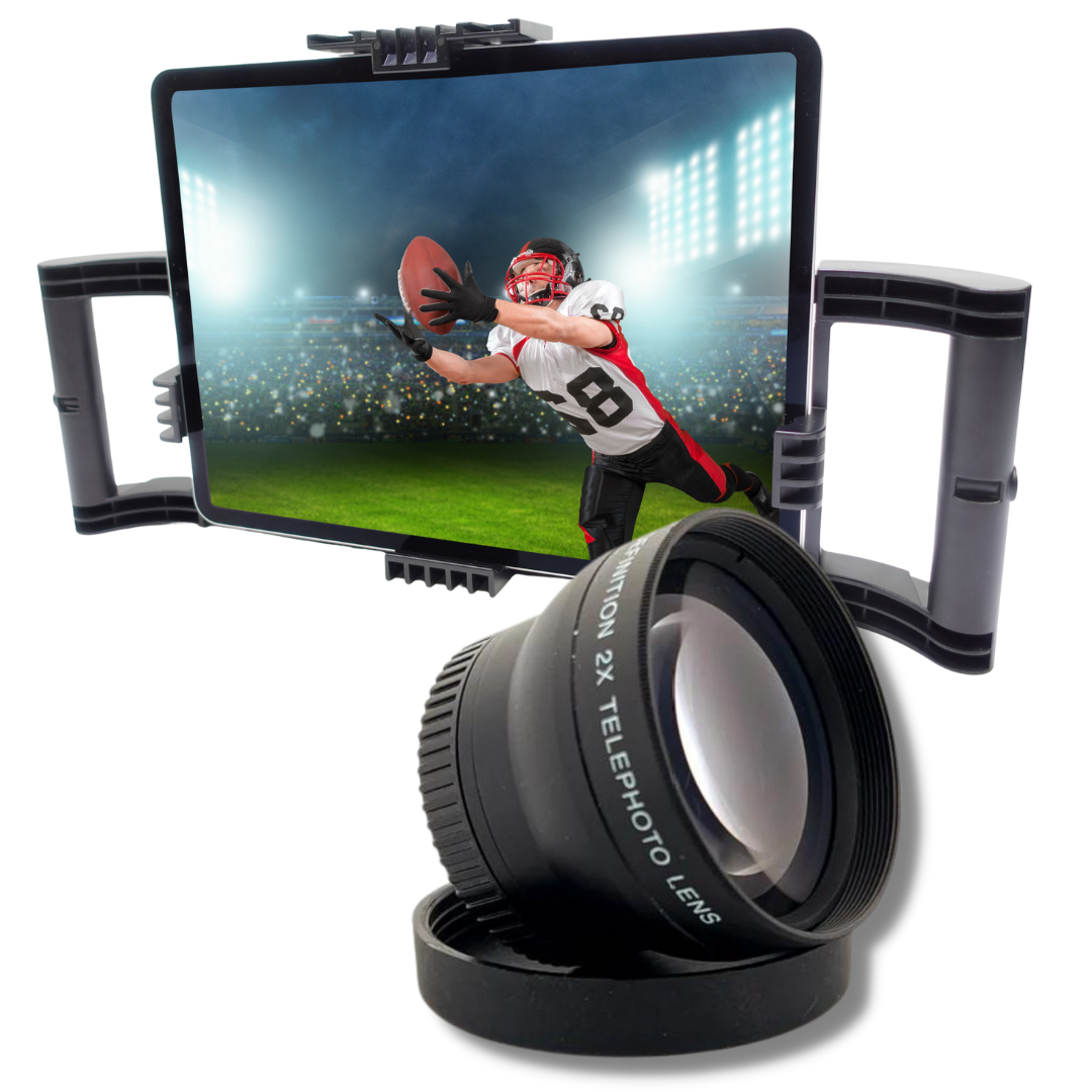 iOgrapher Multi Pro Case for iPad Pro 12.9, Pro 11, Air 4th and 5th Gen - 2X Telephoto Lens