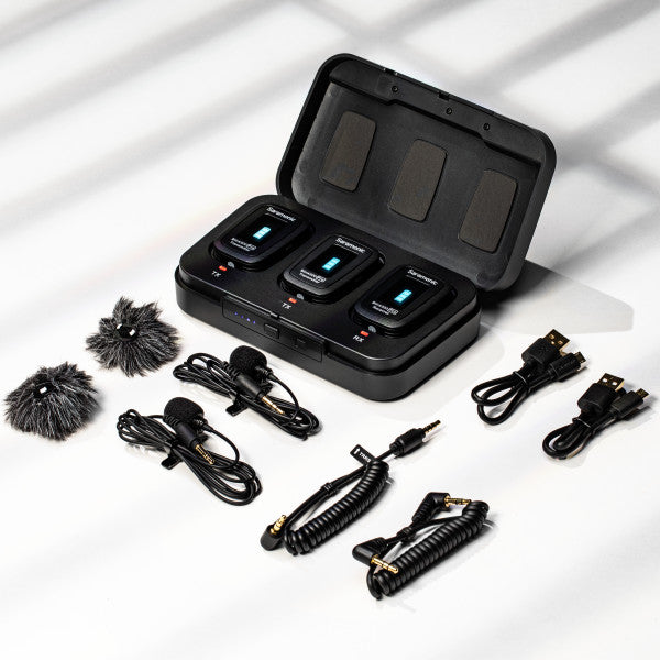 Blink 500 Pro B2 Advanced 2.4 GHz 2-Person Wireless Clip-On Microphone System with Lavaliers for Cameras, Mobile Devices and more