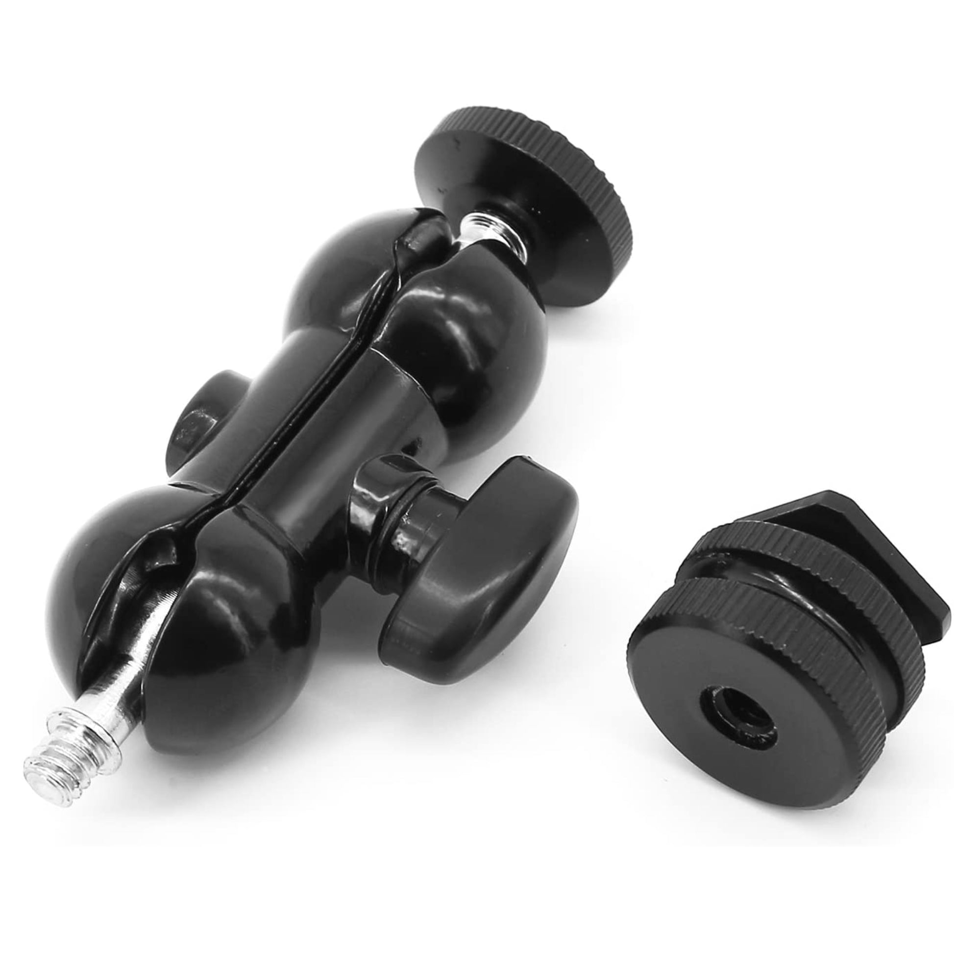 Multi-Function Double Ball head with Shoe Mount & 1/4" Screw