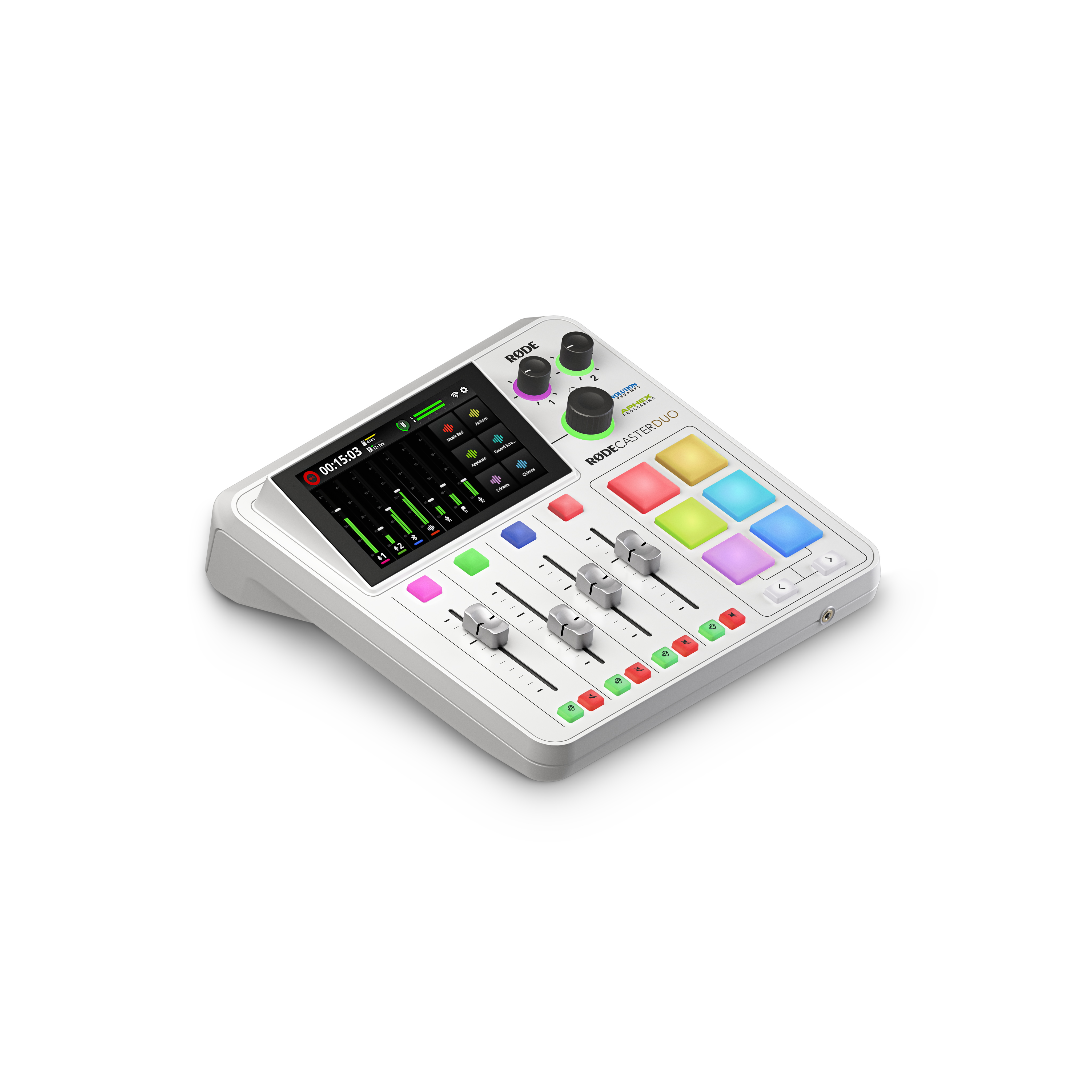 RØDECaster Duo – The Ultimate Compact Audio Production Studio- Available in Black and White