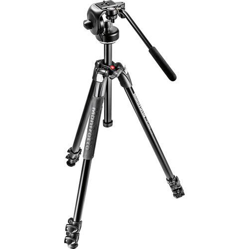 Manfrotto 290 Xtra Aluminum Tripod with 128RC Micro Fluid 