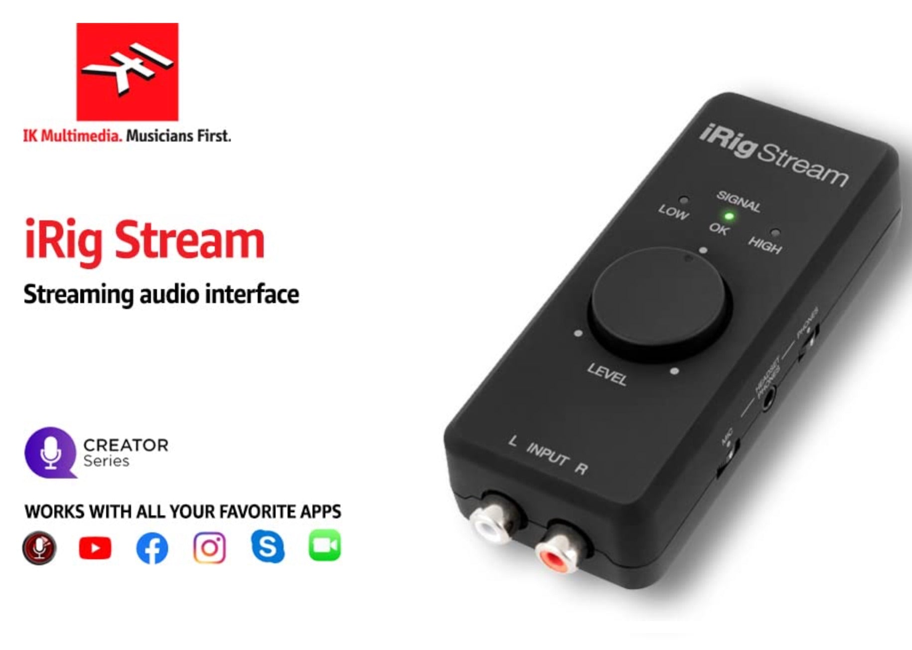 IK Multimedia iRig Stream Pro Streaming Audio Interface