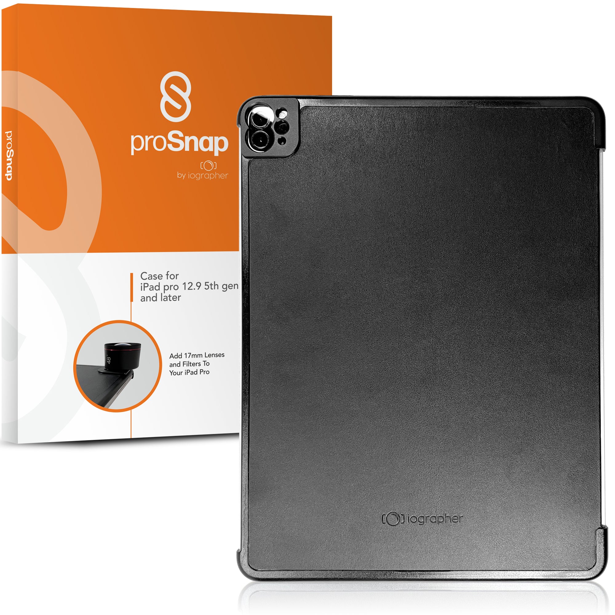 iOgrapher proSnap iPad Case | Compatible with iPad 12.9 Pro 4th, 5th, and 6th Gen
