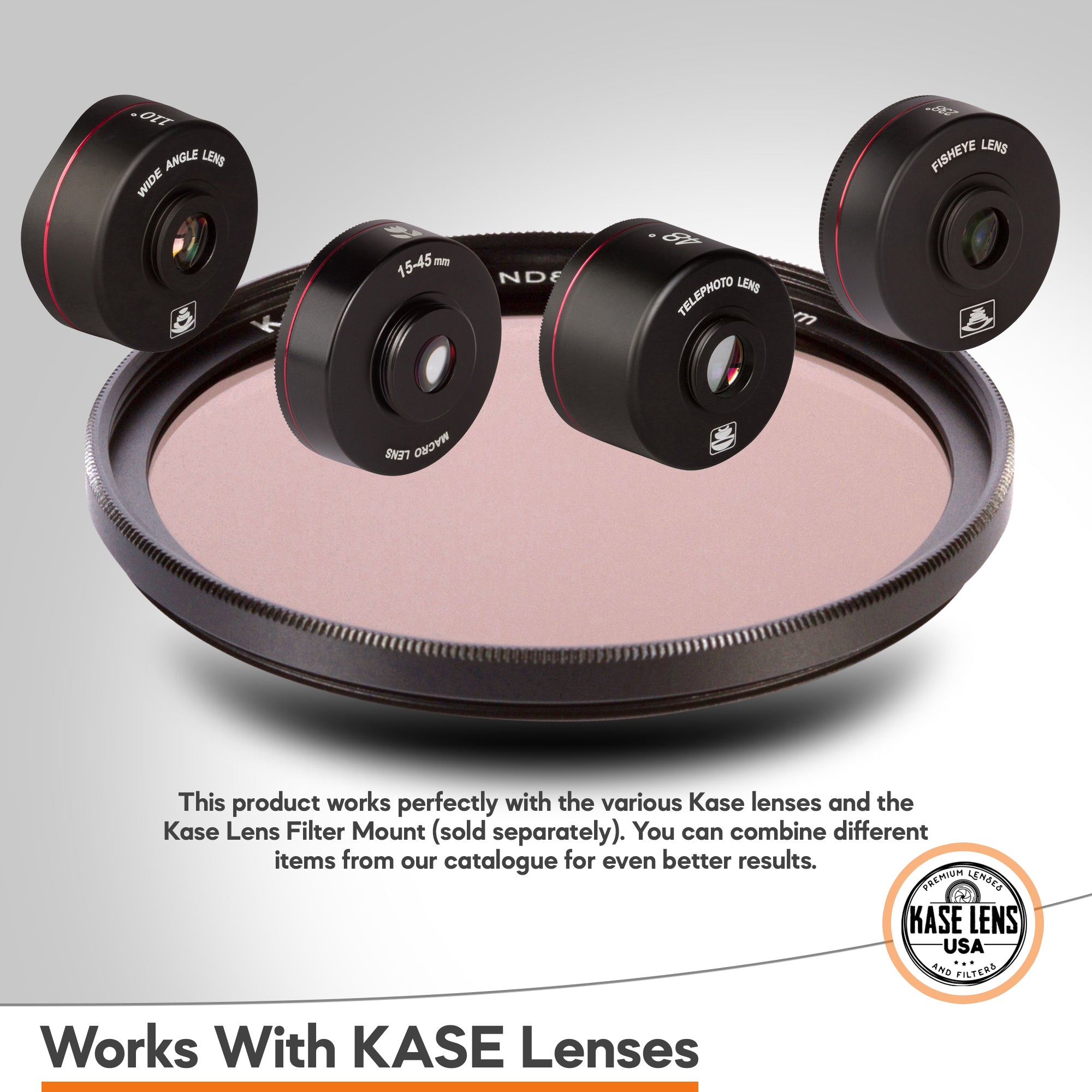 Kase 52mm ND8 Lens Filter | 3-stop Light Reduction