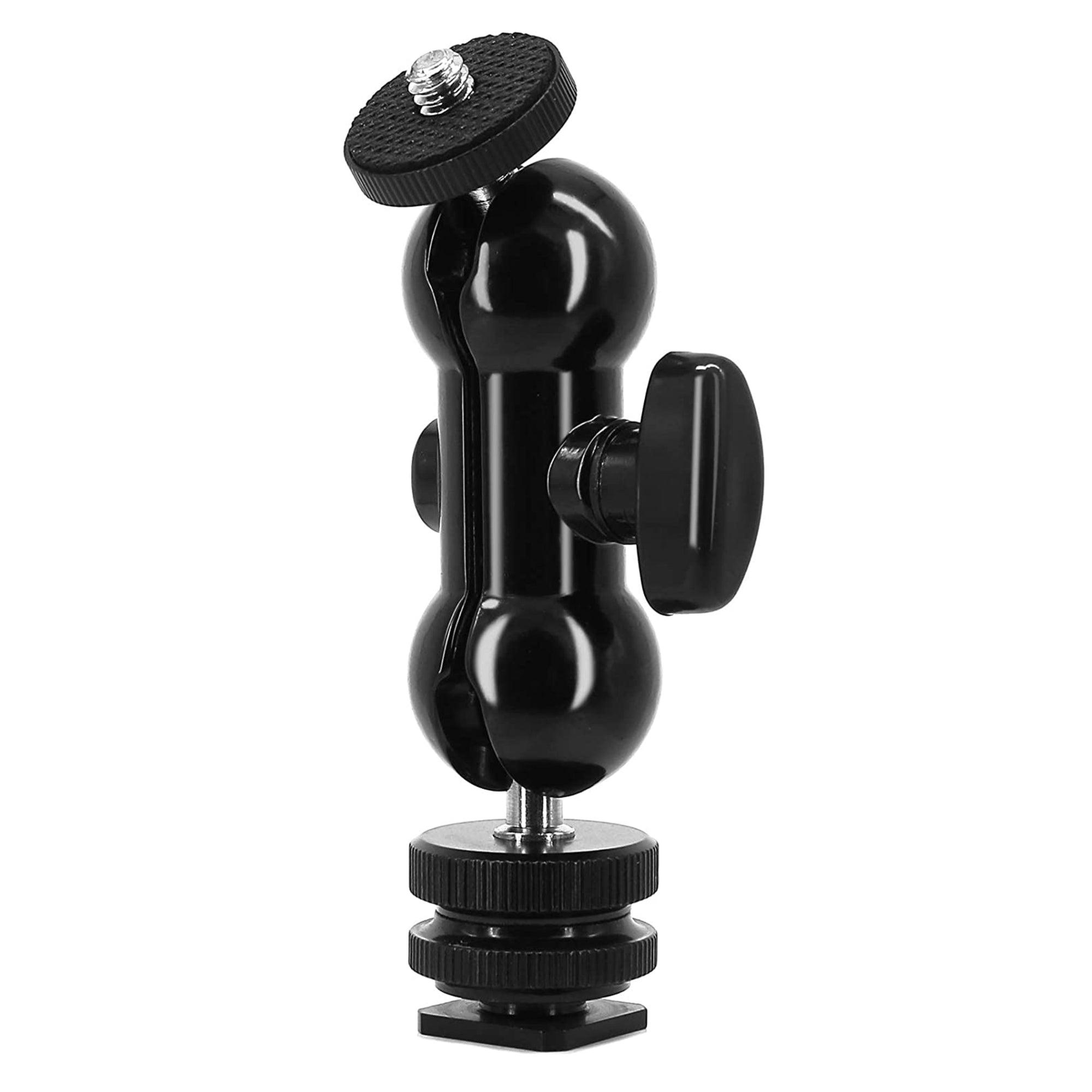 Multi-Function Double Ball head with Shoe Mount & 1/4" Screw