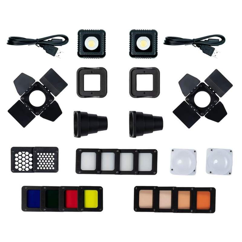 regnskyl Sjov dobbelt Lume Cube Professional Lighting Kit for Mobile